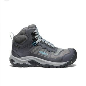 KEEN Gray Utility Women's Reno KBF Waterproof Mid (Carbon-Fiber Toe)